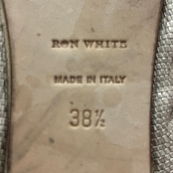 Ron White ballet flats. Metallic. - Picture 4 of 7